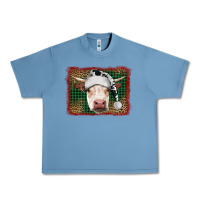 Pebble Blue christmas cow with background Urban Heavy Tee - RanaPortraitStore