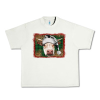 Pistachio christmas cow with background Urban Heavy Tee - RanaPortraitStore