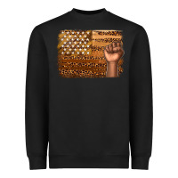 Black American melanin flag Heavyweight Sweatshirt - texasbilliewilder