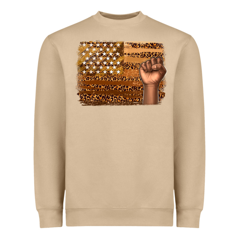 American Melanin Flag Heavyweight Sweatshirt by texasbilliewilder | Teevron