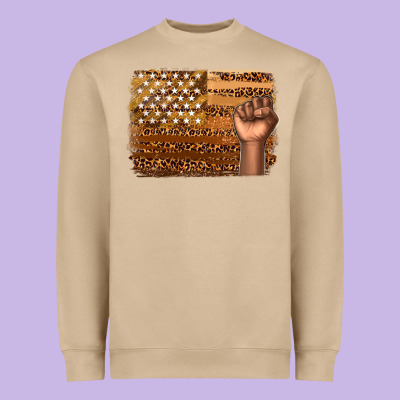 Heavyweight Sweatshirt American melanin flag