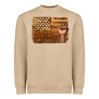 Mushroom American melanin flag Heavyweight Sweatshirt - texasbilliewilder