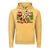 Vintage Mustard merry christmas wine glasses Vintage Hoodie - Zillion Design Studio