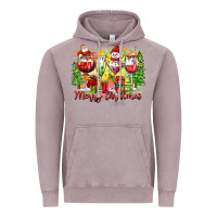 Vintage Zinc merry christmas wine glasses Vintage Hoodie - Zillion Design Studio