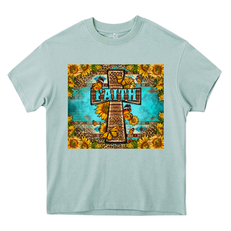Western Faith Cross Butterfly Heavy Core Tee by LillyAllenDesigns | Teevron