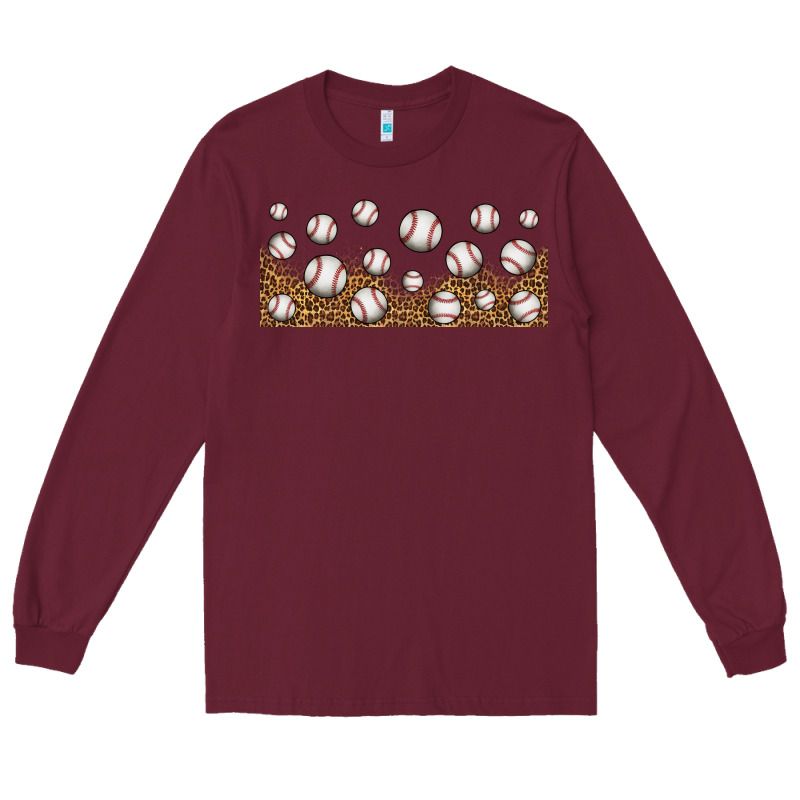 Leopard Baseball 16oz Libbey Glass Long Sleeve Tee by HRA Design Shop | Teevron