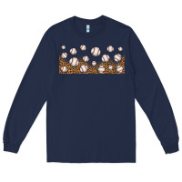 Navy leopard baseball 16oz libbey glass Long Sleeve Tee - HRA Design Shop