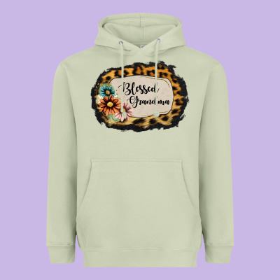 Blessed Grandma Heavyweight Hoodie Designed By Jasminsmagicworld