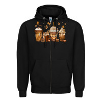 Black melanin afro coffee cups Zipper Hoodie - Jasminsmagicworld