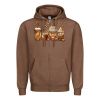 Chestnut melanin afro coffee cups Zipper Hoodie - Jasminsmagicworld