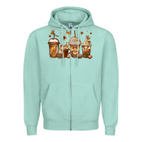 Seafoam melanin afro coffee cups Zipper Hoodie - Jasminsmagicworld