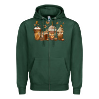Sports Green melanin afro coffee cups Zipper Hoodie - Jasminsmagicworld