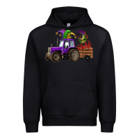 Black mardi gras mask crawfish farm tractor Urban Hoodie - RanaPortraitStore