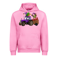 Fuchsia Pink mardi gras mask crawfish farm tractor Urban Hoodie - RanaPortraitStore