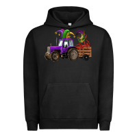Pigment Black mardi gras mask crawfish farm tractor Urban Hoodie - RanaPortraitStore