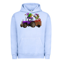 Pigment Grape Ice mardi gras mask crawfish farm tractor Urban Hoodie - RanaPortraitStore