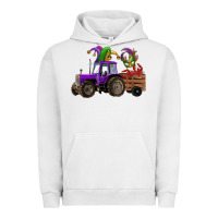Pigment Lunar Rock mardi gras mask crawfish farm tractor Urban Hoodie - RanaPortraitStore