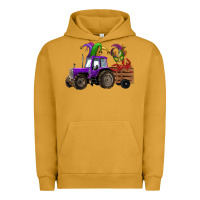 Pigment Peanut Butter mardi gras mask crawfish farm tractor Urban Hoodie - RanaPortraitStore