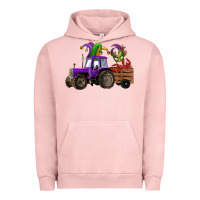 Pigment Salmon mardi gras mask crawfish farm tractor Urban Hoodie - RanaPortraitStore