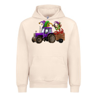 Sandshell mardi gras mask crawfish farm tractor Urban Hoodie - RanaPortraitStore