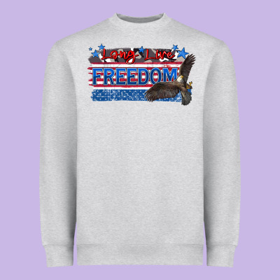 Long Live Freedom Heavyweight Sweatshirt Designed By Zillion Design Studio