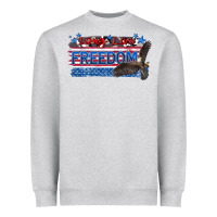Heather Grey long live freedom Heavyweight Sweatshirt - Zillion Design Studio