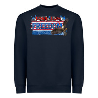 Navy long live freedom Heavyweight Sweatshirt - Zillion Design Studio
