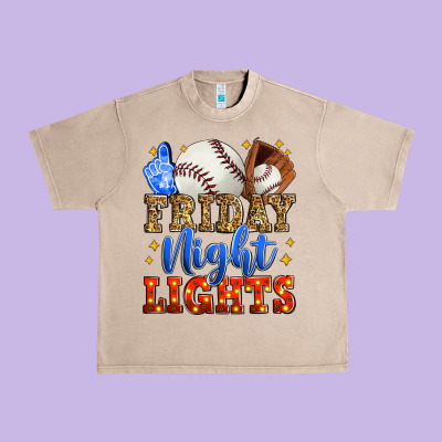 Friday Night Lights Baseball Urban Heavy Tee Designed By Zillion Design Studio