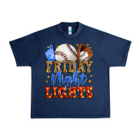 Navy friday night lights baseball Urban Heavy Tee - Zillion Design Studio