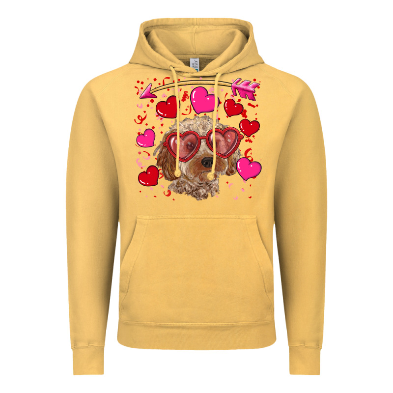 Valentine's Day Cockapoo Vintage Hoodie by RanaPortraitStore | Teevron