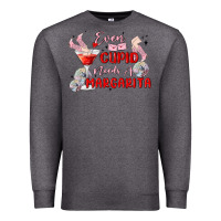 Charcoal Heather even cupid need a margarita Premium Sweatshirt - MaliasSmallBusiness