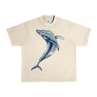 Sandshell humpback whale jumping Urban Heavy Tee - BarkalooDesign