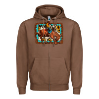 Chestnut rodeo cowboy Zipper Hoodie - JahusDesignShop