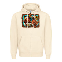 Sandshell rodeo cowboy Zipper Hoodie - JahusDesignShop