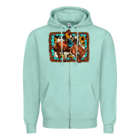 Seafoam rodeo cowboy Zipper Hoodie - JahusDesignShop