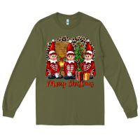Army Green Merry christmas elfs Long Sleeve Tee - FaDigitalArtStudio