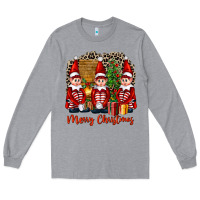Heather Grey Merry christmas elfs Long Sleeve Tee - FaDigitalArtStudio