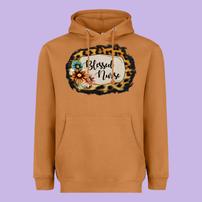 Blessed Nurse Heavyweight Hoodie Designed By Jasminsmagicworld