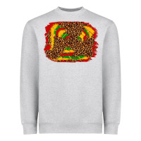 Heather Grey black history background Heavyweight Sweatshirt - texasbilliewilder