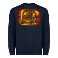 Navy black history background Heavyweight Sweatshirt - texasbilliewilder
