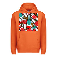 Carrot nail polish with glitter seamless pattern bbs Premium Hoodie - BundleAndBundleShop