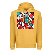 Mustard nail polish with glitter seamless pattern bbs Premium Hoodie - BundleAndBundleShop