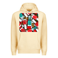 Pina Colada nail polish with glitter seamless pattern bbs Premium Hoodie - BundleAndBundleShop