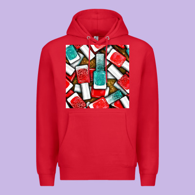 Nail Polish With Glitter Seamless Pattern Bbs Premium Hoodie Designed By Bundleandbundleshop