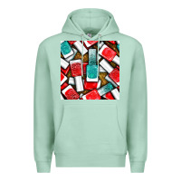 Seafoam nail polish with glitter seamless pattern bbs Premium Hoodie - BundleAndBundleShop