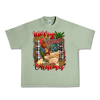 Oil Green merry cluckin' christmas Urban Heavy Tee - RanaPortraitStore