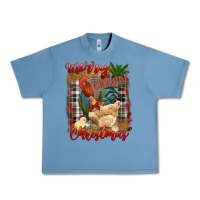 Pebble Blue merry cluckin' christmas Urban Heavy Tee - RanaPortraitStore