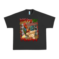 Pigment Black merry cluckin' christmas Urban Heavy Tee - RanaPortraitStore
