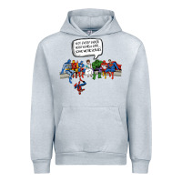 Heather Grey Superheros Urban Hoodie - Bettercallsaul