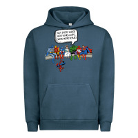Pigment Midnight Navy Superheros Urban Hoodie - Bettercallsaul